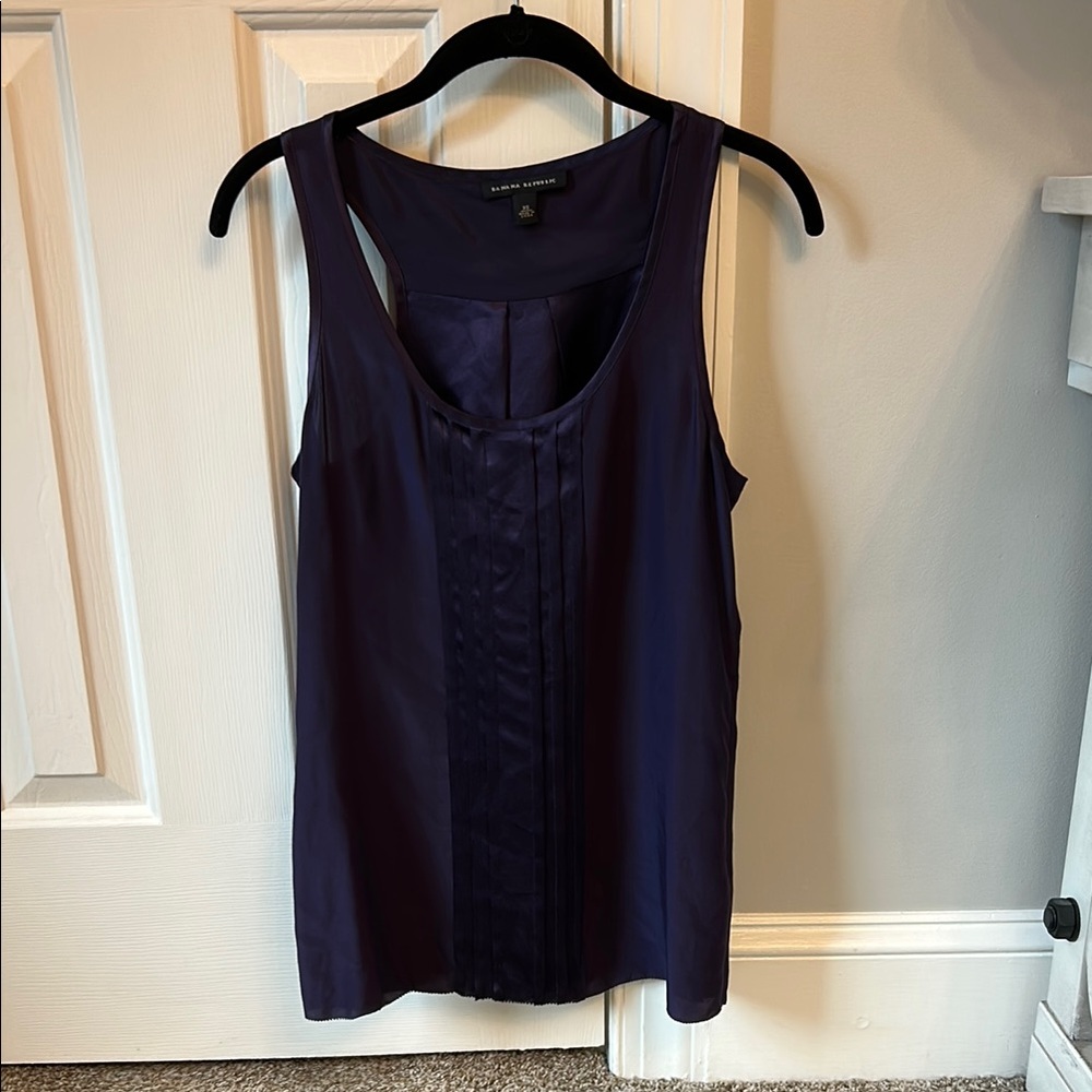 Banana Republic Blue Sleeveless Tank Top